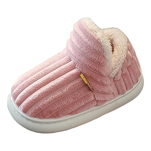 Hausschuhe Kinder Winter Erwachsener Slipper Cartoon Tier Slipper Winter Plüsch warme Slip-On Comfy Preppy Hausschuh Kids Home Winterschuhe Stoffschuhe von Generisch