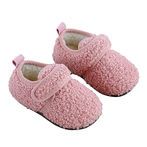 Hausschuhe Mädchen Jungen Flache Pantoffeln Baumwoll Warme Plüsch Winter Haushausschuhe Kinder Weich Slippers Schuhe Lauflernschuhe Leicht Hallenschuhe Barfussschuhe Filzpantoffeln von Generisch