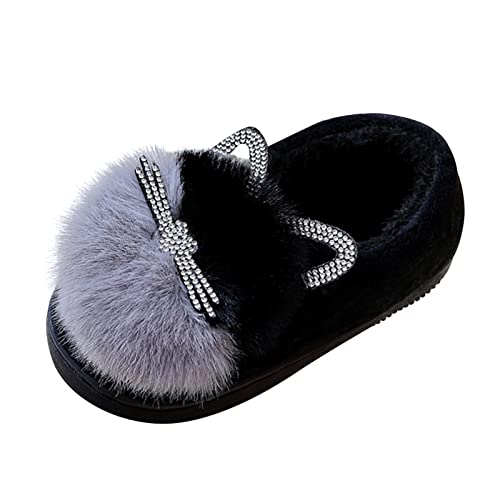 Hausschuhe Mädchen Jungen Plüsch Slipper Plüsch Warme Hausschuhe rutschfeste Pantoffeln House Indoor Schuhe Lauflernschuhe von Generisch