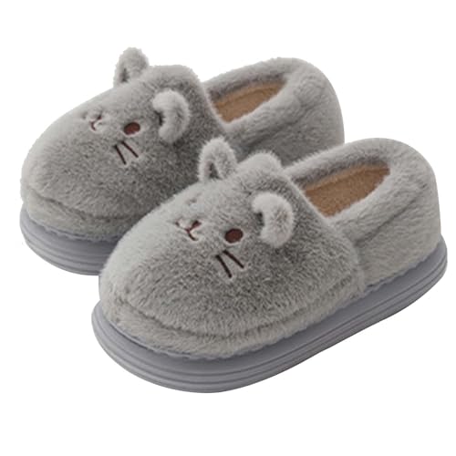 Hausschuhe für Damen und Herren, keine Baumwolle, Leinen, für drinnen und draußen, Hausschuhe, Sandalen, offene Zehen, Schlafzimmer, atmungsaktive Schuhe, Hasen-Hausschuhe für Herren, grau, 40 2/3 EU von Generisch
