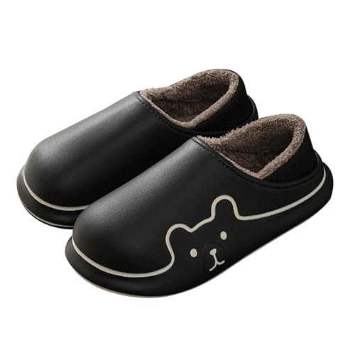 Hausschuhe für Männer und Frauen, rutschfeste Hausschuhe Baumwollleinen für drinnen und draußen, Sandalen mit offener Spitze, atmungsaktive Schuhe für Herren Schuhe Winter Sportlich von Generisch