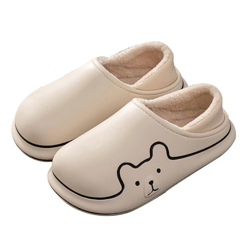 Hausschuhe für Männer und Frauen, rutschfeste Hausschuhe Baumwollleinen für drinnen und draußen, Sandalen mit offener Spitze, atmungsaktive Schuhe für Herren Schuhe Winter Sportlich von Generisch