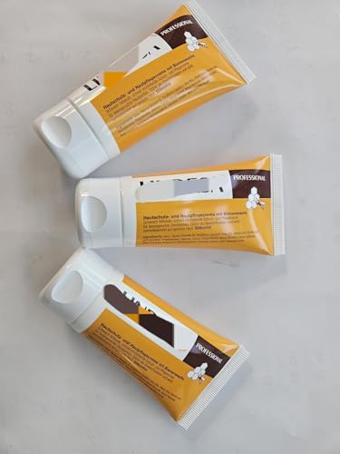 Hautschutz und Hautplegecreme mit natürlichem Bienenwachs 3 x 50 ml Tube, bei geringer Hautbelastung, eignet sich ebenfalls als Pflegecreme nach der Arbeit, auch bei beanspruchter Haut von Generisch