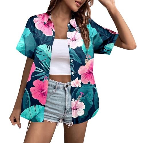 Hawaii Hemd Damen Kurzarm Hawaiihemd Sommer Hawaii Bluse Strand Funky Hawaiibluse Fronttasche Party Hawaii Hemden Frauen Hawaii Outfit Damen Hawaii-Print Casual Hemdbluse Shirt Tops Hawaii Outfit Hawaii Hemd Damen Kurzarm Hawaiihemd Sommer Hawaii Bluse Strand Funky Hawaiibluse Fronttasche Party Hawaii Hemden Frauen Hawaii Outfit Damen Hawaii-Print Casual Hemdbluse Shirt Tops Hawaii Outfit von Generisch