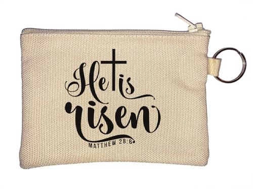 He is Risen Matthew Schlüsselanhänger Münzbörse Beige von Generisch