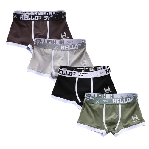 Hello Unterwäsche für Herren, Hello Classic – Boxershorts für Herren, weiche atmungsaktive Sommer-Trunks, Multipack (4Pcs-A,XXL) von Generisch