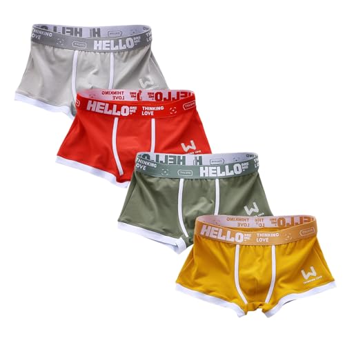 Hello Unterwäsche für Herren, Hello Classic – Boxershorts für Herren, weiche atmungsaktive Sommer-Trunks, Multipack (4Pcs-C,L) von Generisch
