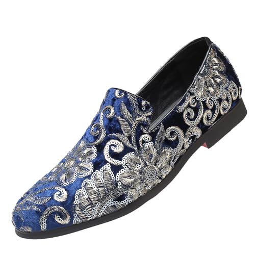 Herbst Neue Herren Casual Mode Pailletten Einzelschuhe A Fuß Boarding Set Fuß Herren Schuhe Sojabohnenschuhe Stiefel Leder Herren, blau, 41 1/3 EU Herbst Neue Herren Casual Mode Pailletten Einzelschuhe A Fuß Boarding Set Fuß Herren Schuhe Sojabohnenschuhe Stiefel Leder Herren, blau, 41 1/3 EU von Generisch