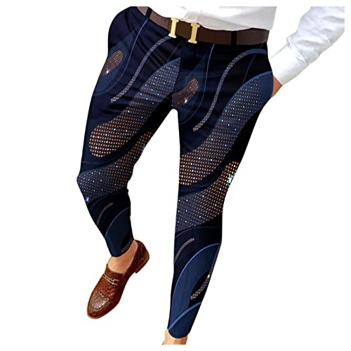 Herren Anzughose blau Schlafanzughose kariert Fleece Herren rot Anzughose Herren Wolle grau Anzughose Herren schwarz 7/8 Anzughose männer Stretch karo Elegante Hose Men XXL von Generisch