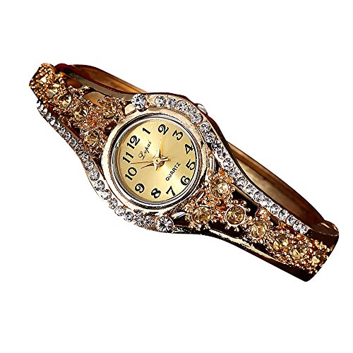 Herren Armbanduhr Edelstahl Frauen Luxus heißer Armband Modeuhr Damenuhren Damenuhr wasserdichte Damenuhr Perlmutt (Khaki, One Size) von Generisch