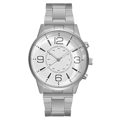 Herren Armbanduhr Herrenuhr Business Wear Luxusuhr Casual Edelstahl Kreative Herren Schwarze Uhr (B, One Size) von Generisch