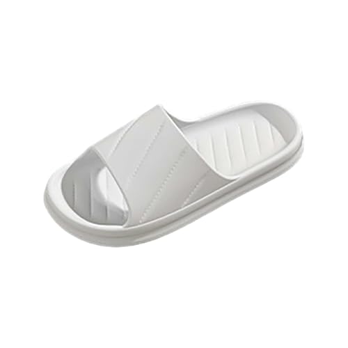 Herren Badeschuhe, Badelatschen Damen Mit Dicker Sohle Slippers Unisex Pantoletten Barefoot Schlappen Badeschlappe Weiche Rutschfest Hausschuhe Sommer Flip Flops Indoor/Outdoor Hausschlappen 1 von Generisch