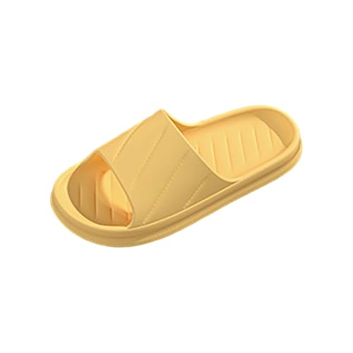Herren Badeschuhe, Badelatschen Damen Mit Dicker Sohle Slippers Unisex Pantoletten Barefoot Schlappen Badeschlappe Weiche Rutschfest Hausschuhe Sommer Flip Flops Indoor/Outdoor Hausschlappen 1 von Generisch
