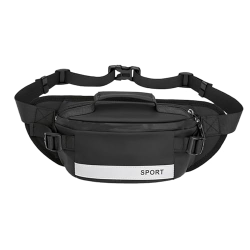 Herren Bauchtasche - Outdoor Hüfttasche Für Sport Und Freizeit - Reflektierende Nylon Umhängetasche Für Reisen Outdoor Sport Commuting Urlaub von Generisch