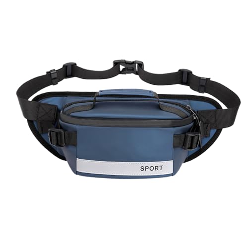 Herren Bauchtasche - Tragbare Hüfttasche,Reflektierende Nylon Umhängetasche Für Reisen Outdoor Sport Commuting Urlaub Herren Bauchtasche - Tragbare Hüfttasche,Reflektierende Nylon Umhängetasche Für Reisen Outdoor Sport Commuting Urlaub von Generisch