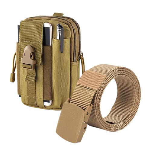 Herren Bauchtasche - Wasserfester Hüftgurt Mit Handyhalterung - Großvolumige Oxford Handyhülle Mit Gürteltasche Für Smartphone Zubehör Und Reisen von Generisch