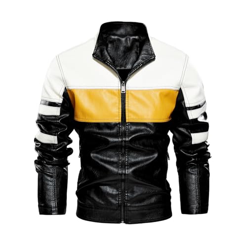 Herren Biker Lederjacke Echtes Leder Jacke Echtleder Stylisch Modisch Übergangsjacke Große Größen Freizeitjacke Arbeitsjacke Leder Langer Trenchcoat Herren Motorradjacke Herren mit Protektoren Blau Herren Biker Lederjacke Echtes Leder Jacke Echtleder Stylisch Modisch Übergangsjacke Große Größen Freizeitjacke Arbeitsjacke Leder Langer Trenchcoat Herren Motorradjacke Herren mit Protektoren Blau von Generisch