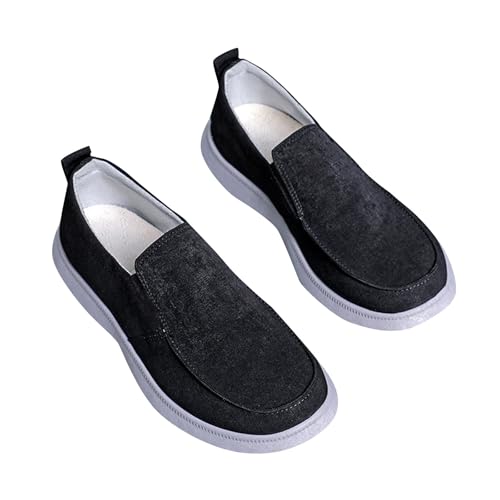 Herren Boots- & Deckschuhe Arch Fit Easy Close Arbeitssneaker Low-Top Weite Passform Turnschuhe Rutschfest Leicht Athletic Trainer Weich Gepolstertes Fußbett Walkingschuhe Frühling Sommer Wandern von Generisch