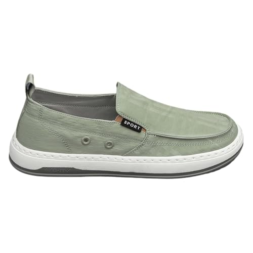 Herren Boots- & Deckschuhe Low-Top Easy Close Slip On Sneaker Weich Gepolstertes Fußbett Walkingschuhe Rutschfeste Weite Passform Turnschuhe Leicht Bequem Freizeitschuh Ganzjährig Täglich, grün, 42 1 Herren Boots- & Deckschuhe Low-Top Easy Close Slip On Sneaker Weich Gepolstertes Fußbett Walkingschuhe Rutschfeste Weite Passform Turnschuhe Leicht Bequem Freizeitschuh Ganzjährig Täglich, grün, 42 1 von Generisch