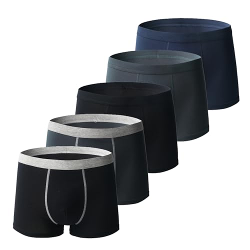 Herren-Boxershorts, ultra-saugfähig, wiederverwendbar, waschbar, bequem, auslaufsicher, 5 Stück, Größe 3XL von Generisch