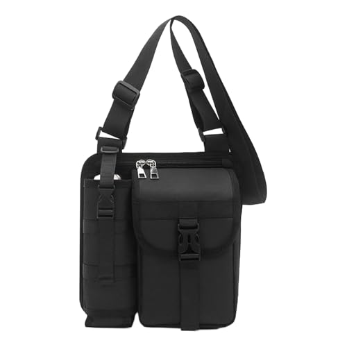 Herren Brusttasche, Sling Schultertasche, 26x25.5x6cm, Satchel Brustbeutel, Wasserdichte Reisetasche, Modischer Outdoor Flaschenhalter, Für Arbeit Schule Wandern Sport Pendeln Geschäft von Generisch