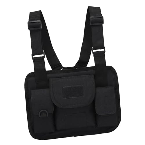 Herren Brusttasche – Lauf-Brusttasche, modische Reise-Brusttasche, Brustweste, verstellbare Fronttasche für Training, Radfahren und Wandern Herren Brusttasche – Lauf-Brusttasche, modische Reise-Brusttasche, Brustweste, verstellbare Fronttasche für Training, Radfahren und Wandern von Generisch