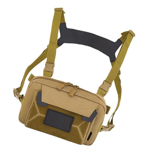 Herren Brusttasche | Reitweste Mit Packfunktion | Anti-Diebstahl Leichtgewicht Westen-Brusttasche für Outdoor Sport Camping Angeln Jagd Herren Brusttasche | Reitweste Mit Packfunktion | Anti-Diebstahl Leichtgewicht Westen-Brusttasche für Outdoor Sport Camping Angeln Jagd von Generisch