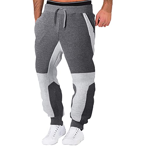 Herren Cargohose Lang Baumwolle Jogginghose Casual Loose Sweatpants Mit Tasche Manner Sweathosen Sweathose Herren Oversized Gym Pants Men Herren Jogginghose Weites Bein von Generisch