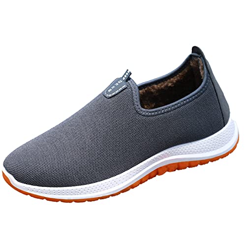 Herren Casual Sportschuhe Aus Leder Im Vintage-Stil – Atmungsaktiv Turnschuhe Sportlicher Sneaker Mit Memory Foam Trainingsschuhe Sportschuhe Elastische Schnürsenkel Laufschuhen von Generisch