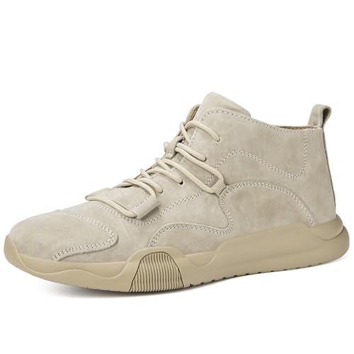 Herren Chukka-Stiefel, wasserdicht, rutschfest, mittelhoch, handgefertigt, Wildleder, lässig, Outdoor-Sneaker, Khaki-Plüsch, 42.5 EU Herren Chukka-Stiefel, wasserdicht, rutschfest, mittelhoch, handgefertigt, Wildleder, lässig, Outdoor-Sneaker, Khaki-Plüsch, 42.5 EU von Generisch