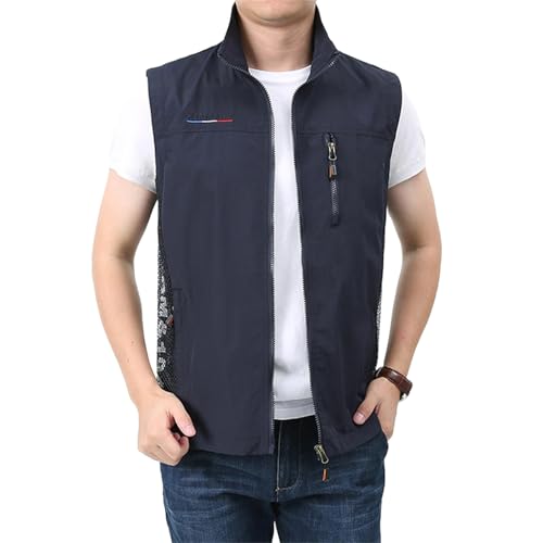 Herren Dünnes Ärmellose Weste Frühling Arbeitsweste mit Vielen Taschen Sommer Leicht Freizeitweste Sportweste Atmungsaktive Anglerweste Schnelltrocknend Outdoorweste Arbeitsjacke Herren Dünnes Ärmellose Weste Frühling Arbeitsweste mit Vielen Taschen Sommer Leicht Freizeitweste Sportweste Atmungsaktive Anglerweste Schnelltrocknend Outdoorweste Arbeitsjacke von Generisch