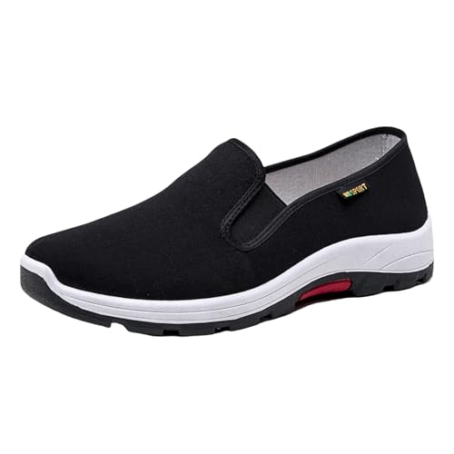 Herren-Freizeitschuhe, rutschfest, Laufschuhe, leicht, Freizeitschuh, Outdoor, einfarbig, weiche Unterseite, Freizeitschuhe, klassischer Trainingsschuh, atmungsaktiv, bequem, Walking-Sneaker, weiß von Generisch