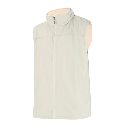 Herren Frühling Button-Up Hemd für Alltag 2025 Weste Herren Herbst und Winter Übergröße Sport und Freizeit Jacke Medium T-Shirts für Männer, khaki, 6XL von Generisch