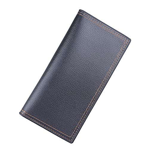 Herren-Geldbörse, lange Geldbörse, einfarbig, offen, mehrere Kartenfächer, Clutch, S9-Hülle, Brieftasche, abnehmbare Geldbörse, Schwarz , Einheitsgröße von Generisch