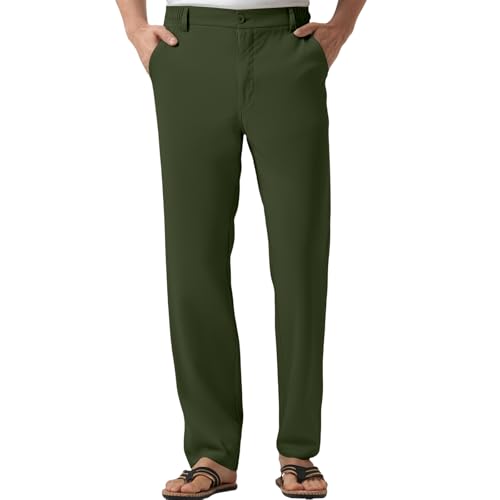Herren Golf Hosen mit Taschen Freizeithose Stretch Pants Lässige Hose Klassische Passform Sweathose Atmungsaktive Vintage Haremshose Chino Hose Lang Sporthose Loose Laufhose Stoffhose Sweatpants von Generisch