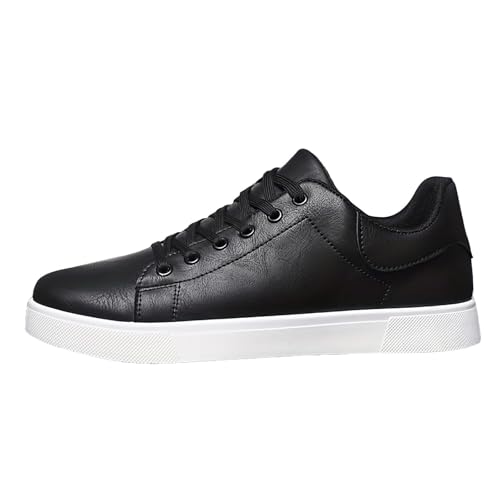 Herren Halbschuhe Leder Freizeitschuhe Herren Sportlich-Leder Outdoorschuhe Leichtgewichts Orthopädische Bequeme Joggingschuhe Weichen Sohle Walkingschuhe Schnürer Sportschuhe Fashion Laufschuhe von Generisch