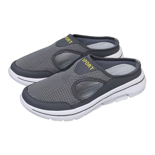 Herren Hausschuhe, Clogs Damen Sommer Pantoletten Liebespaar Pantoffeln Bequem Mesh Gartenschuhe Hinten Offen Slipper Anti-Rutsch Slides Barfuss Freizeitschuhe Outdoor Schlupfschuhe Halbschuhe 1 von Generisch