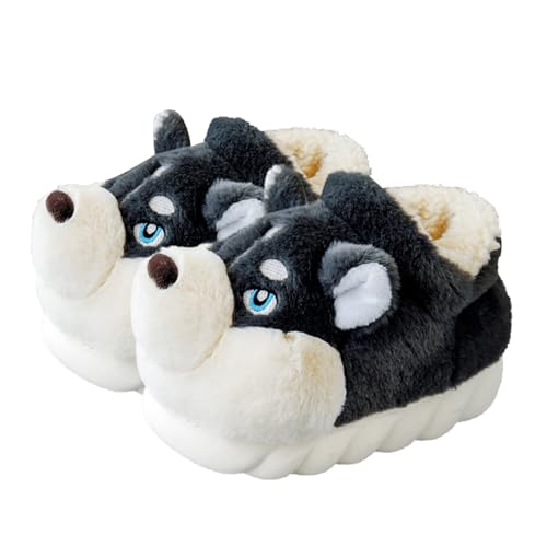 Herren-Hausschuhe, keine Baumwolle, Leinen, für drinnen und draußen, Hausschuhe, Sandalen, offene Zehen, Schlafzimmer, atmungsaktive Schuhe, Hausschuhe für Herren, Größe, dunkelgrau, 42 1/3 EU von Generisch