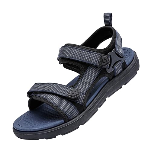 Herren Hausschuhe Outdoor Strand Sandalen Mit Verstellbarer Rieme Einfache Pantoletten Gepolstert Wolkenschuhe Urban Sommerschuhe Freizeit Trekkingsandalen Sportsandalen Wander Slipper Clogs von Generisch