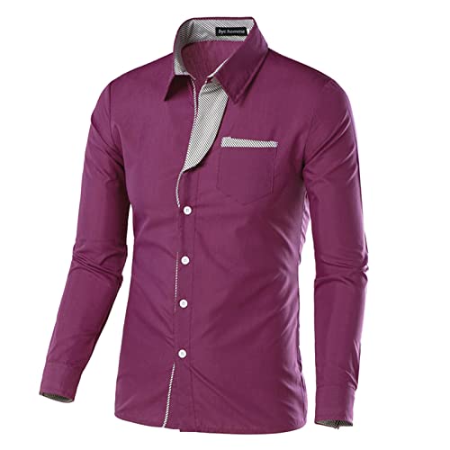 Herren Hemd Businesshemden Stretch Hemd Casual Kent Kragen Langarm Baumwolle Freizeithemden Bügelleichtes Regular Fit mit Taschen Langarmshirt Herren Hemd Langarm Schwarz Xl Hemden Herren Slim Fit von Generisch