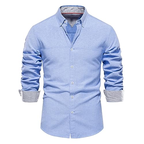 Herren Hemd formelle Freizeithemd Businesshemden Freizeithemden Langarm Klassisch Regular Fit Hemden Die Discounter von Generisch