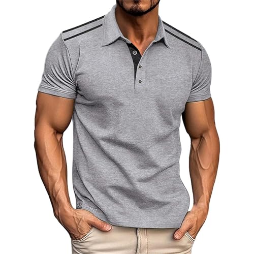 Herren Henley Shirt Sommer Kurzarm Knopf T-Shirt mit Brusttasche und Grandad-Ausschnitt Kurzarmshirt Casual Basic Tops Tshirt für Männer,Herren T Shirt Schwarz von Generisch