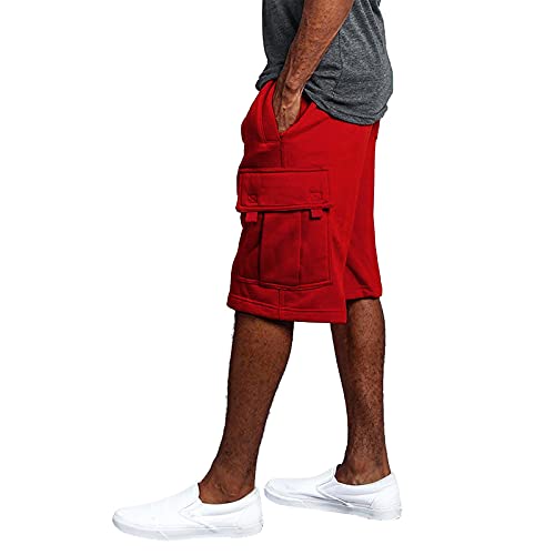 Herren Hosen modern Cargo Sporthose lang Herren warme Hose boss Unterhosen männer Kurze Hosen Herren Sport Jeans 4-Rot 3XL 22.99 von Generisch