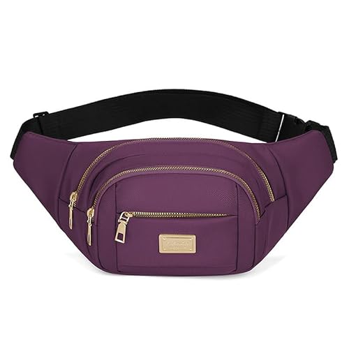 Herren Hüfttasche Casual Brusttasche Outdoor Reise Sport Handytasche Outdoor Sporttasche, dunkelviolett, Einheitsgröße von Generisch