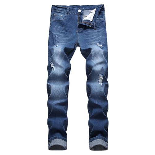Herren Jeans Bootcut Hose Jeanshose MäNner Denim Stretch Jeans Party Freizeithose Leicht Hosen Herren Cargo Jeans Herren Jeans Jeans Herren Stretch Regular Fit 42/30 Herren Hosen von Generisch