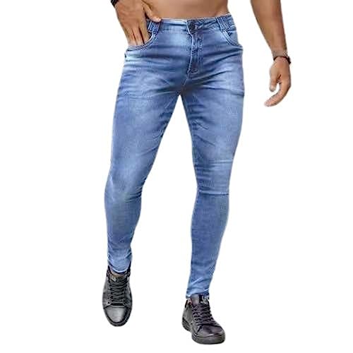 Herren Jeans Slim Fit Jeanshose Stretch Reißverschluss Jeans Party Freizeithose mit Taschen Elastische Taille Regular Straight Leg Fashion Comfort Modisches Freizeitshirt Arbeitshose Herren Jeans Slim Fit Jeanshose Stretch Reißverschluss Jeans Party Freizeithose mit Taschen Elastische Taille Regular Straight Leg Fashion Comfort Modisches Freizeitshirt Arbeitshose von Generisch
