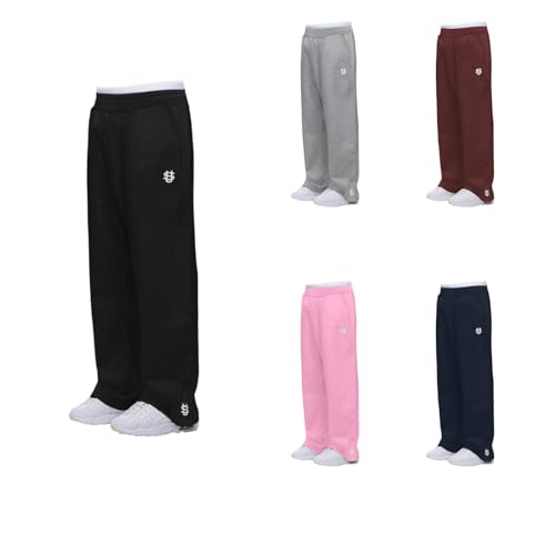 Herren Jogginghose Baggy Sweatpants Y2K Breite Baumwolle Jogging Hose Elastische Taille Weites Bein Sporthose Lang Sweat Pants Men Warme Männer Sweathose Sport Hosen mit Taschen und Kodelzug von Generisch
