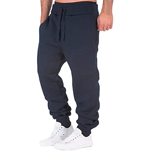 Herren Jogginghose klassischer Schnitt, Sweatpants fur Manner erhaltlich Farben, Grossen Weites Activewear Für Herren Chino Hose Herren Stretch Weiß Warme Sporthose Herren von Generisch