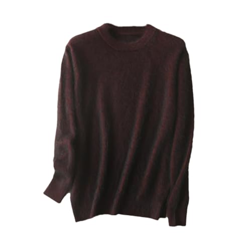Herren Kaschmir-Pullover, Rundhals-Ausschnitt, Strickpullover, Tops, Langarm-Pullover, F, L von Generisch