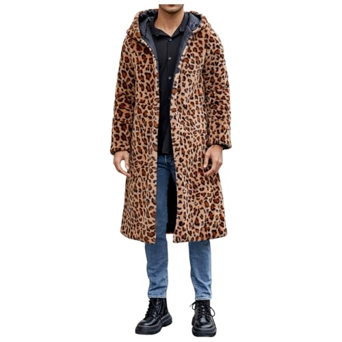 Herren Kunstpelzmantel Jacke Winter Dicke Kapuze Flauschige Langarm Bequem PlüSchmantel Leopard Warme Mode Lange Kunstfell Oberbekleidung PlüSchjacke Pelzimitat-Mantel Männer Pelzmantel Strickjacke Herren Kunstpelzmantel Jacke Winter Dicke Kapuze Flauschige Langarm Bequem PlüSchmantel Leopard Warme Mode Lange Kunstfell Oberbekleidung PlüSchjacke Pelzimitat-Mantel Männer Pelzmantel Strickjacke von Generisch